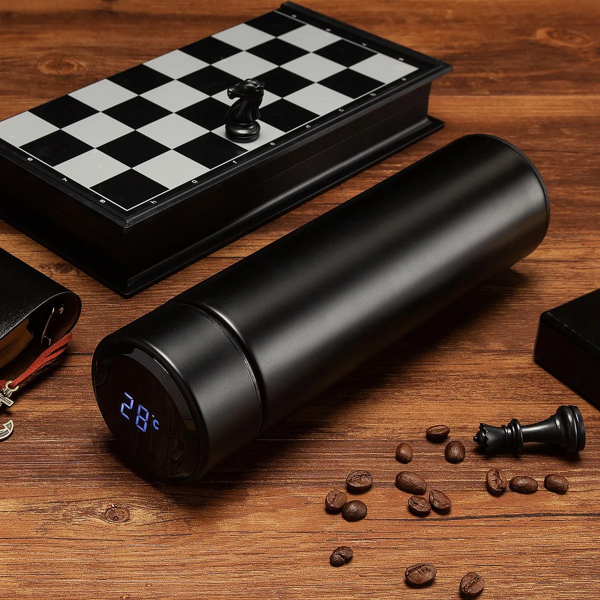 500ml Stainless Steel Water Bottle With Automatic LED Temperature Display - Image 2