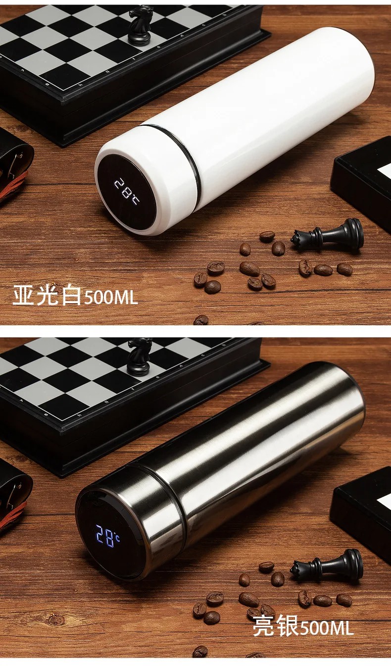 500ml Stainless Steel Water Bottle With Automatic LED Temperature Display - Image 6