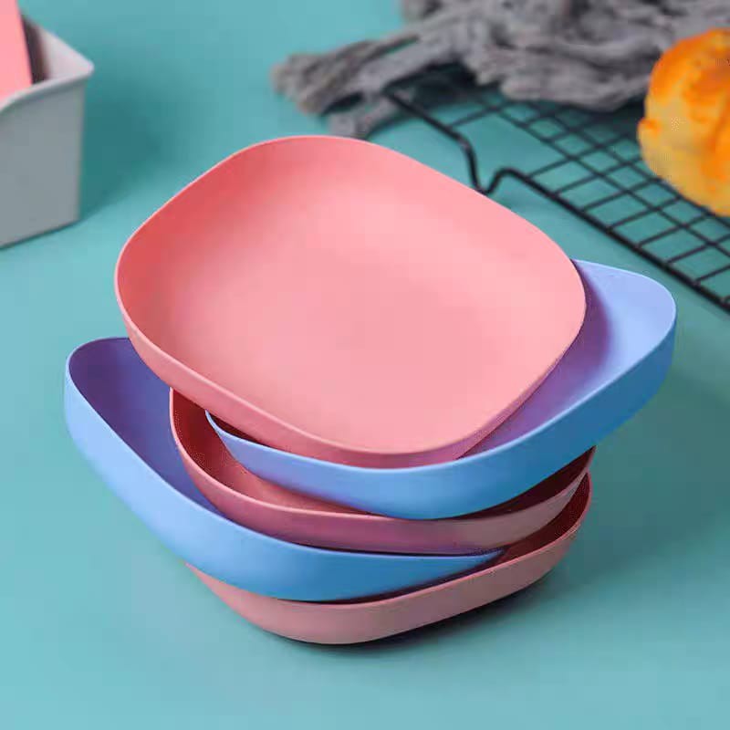 Multicolor 10-Piece Japanese Style Square Plate Set - Image 2