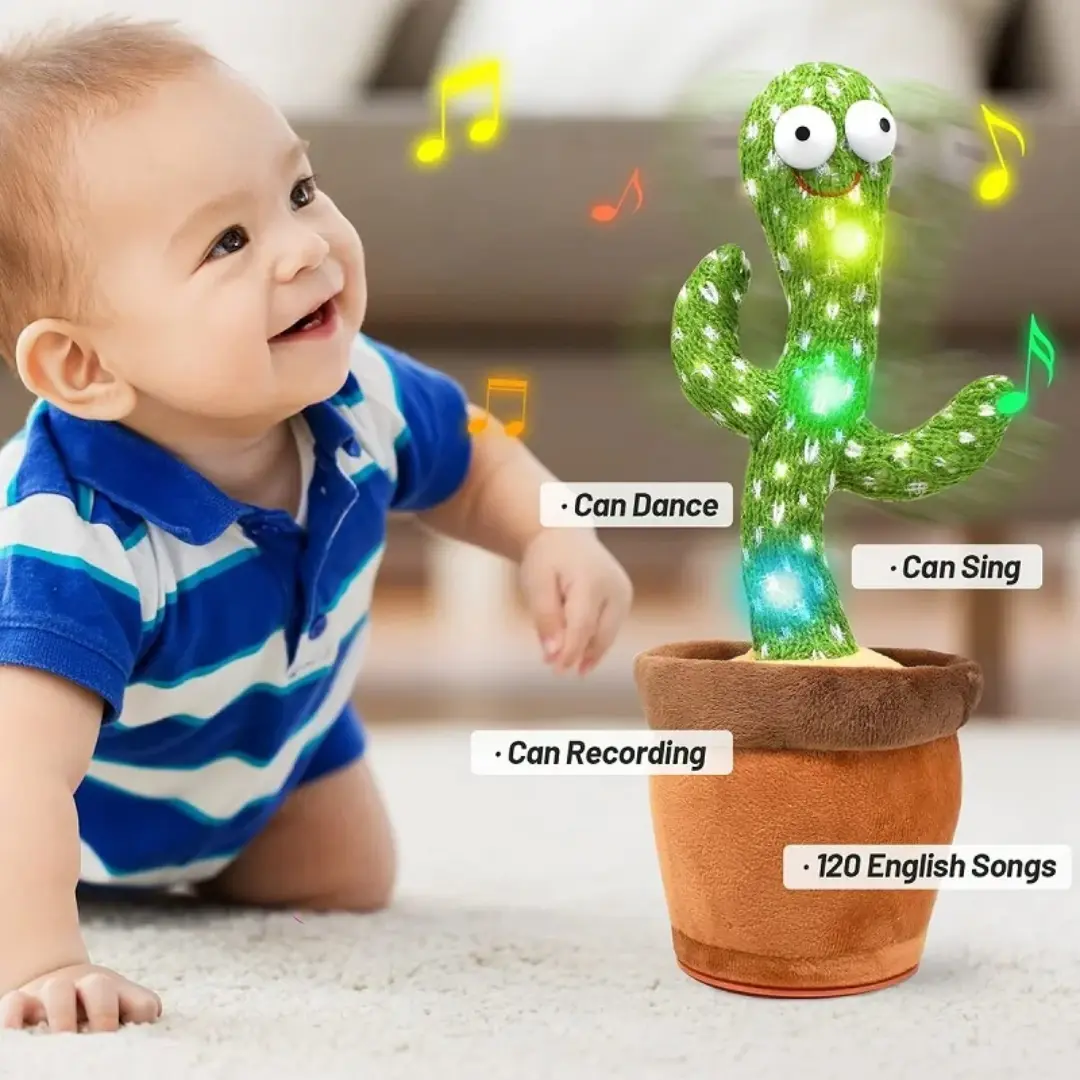 Repeat Talking Dancing Cactus Toy - Image 2