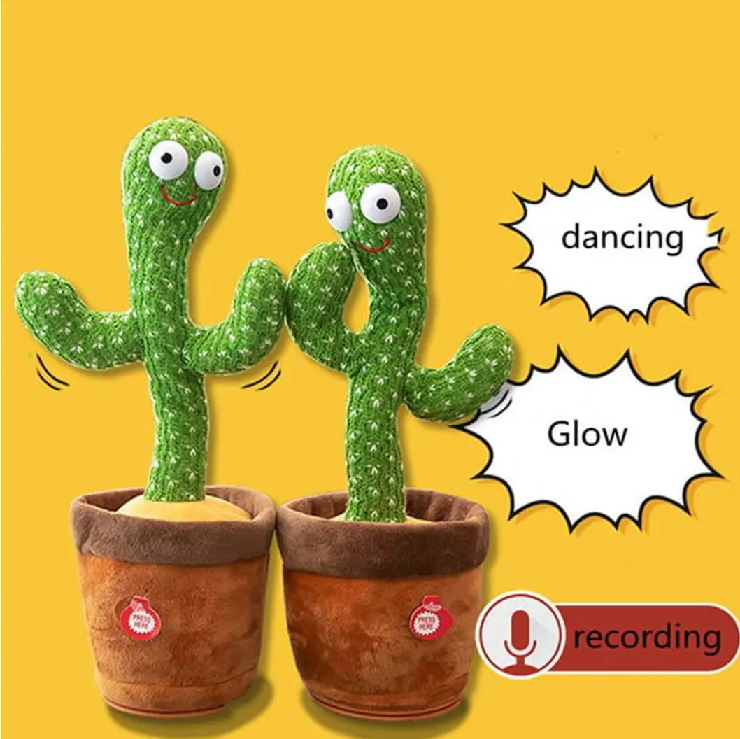 Repeat Talking Dancing Cactus Toy - Image 3