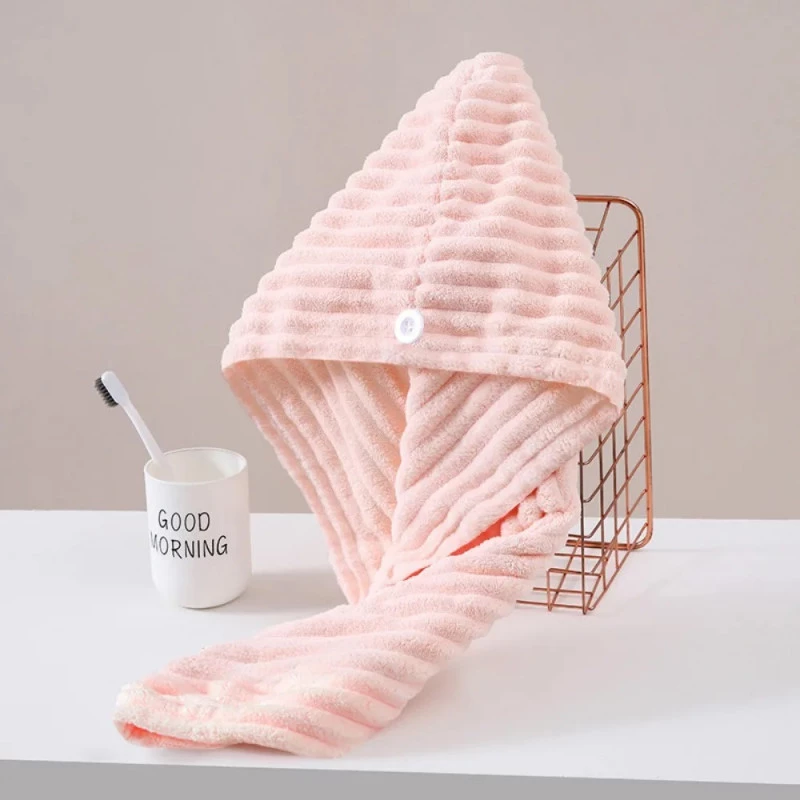 Microfiber Hair Towel (Pink Colour) - Image 4