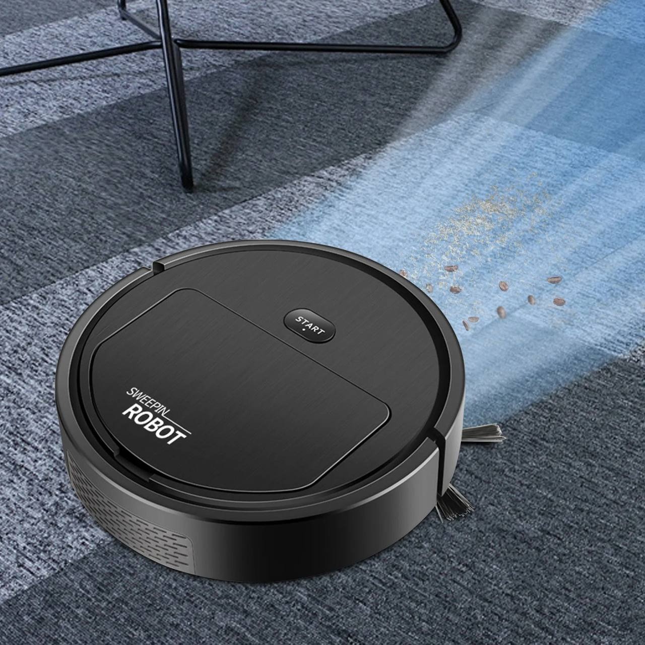 3 in 1 Smart Robot Vacuum Cleaner – Mini Intelligent Floor & Carpet Cleaning Machine