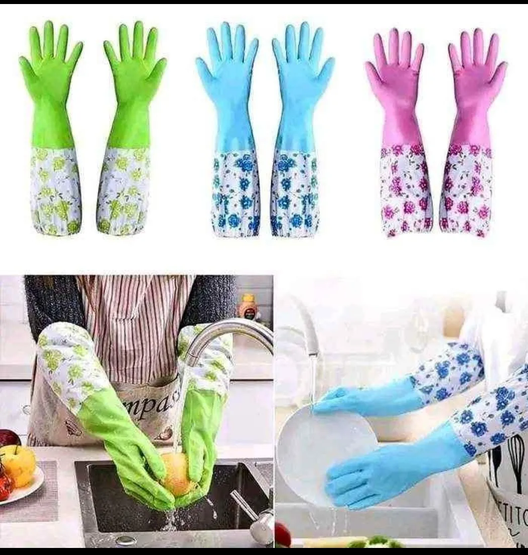 তিন পিসের আকর্ষণীয় কিচেন হ্যান্ড গ্লাভস কম্বো - Image 3