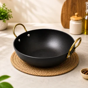 Premium Tarka Karai - প্রিমিয়াম নন-স্টিক সিস্টেম ও স্টিল হ্যান্ডেল